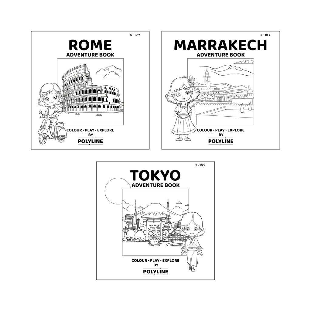 Tokyo · Rome · Marrakech Adventure Book · PDF Bundle