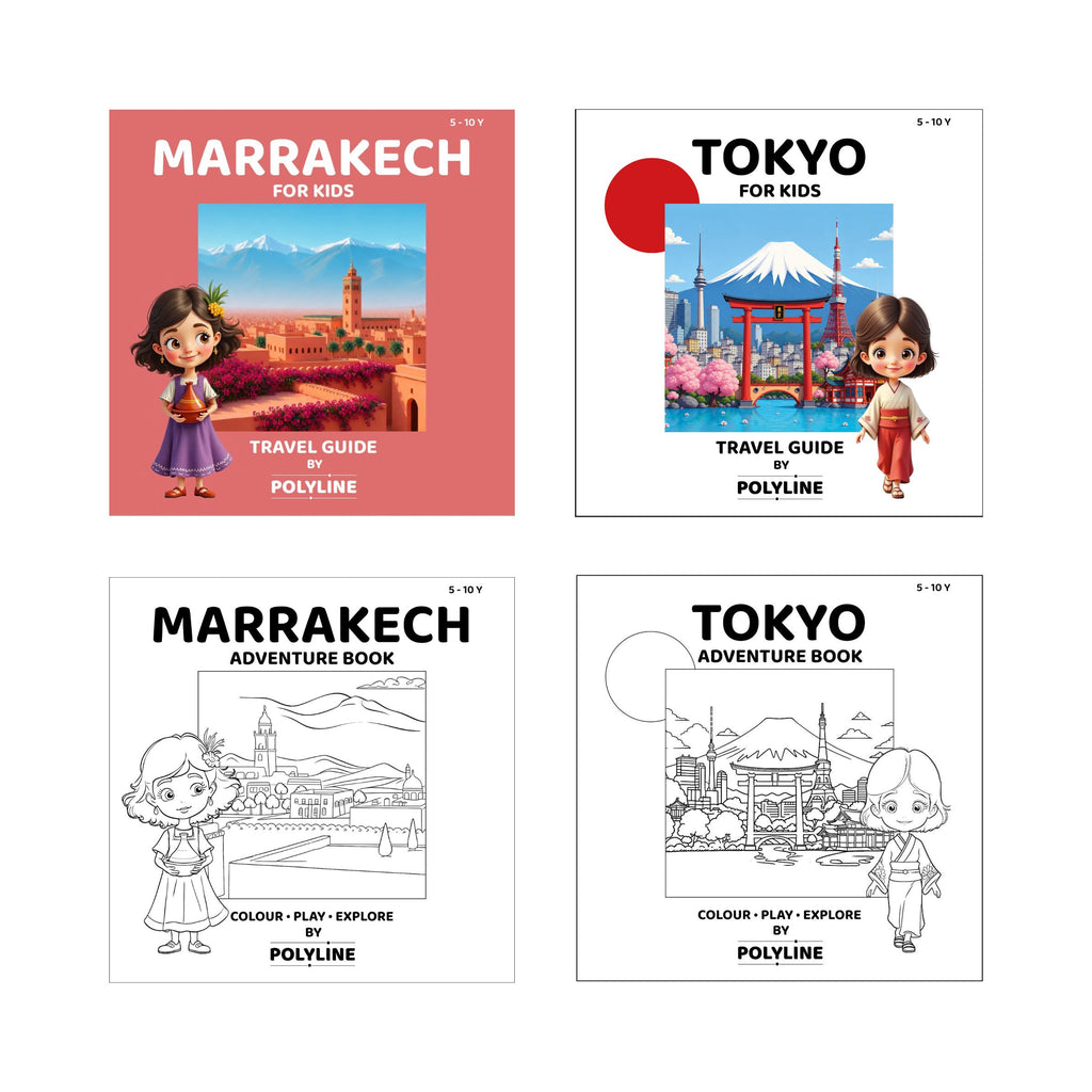 Tokyo + Marrakech · Travel Guide + Adventure Book · PDF Bundle