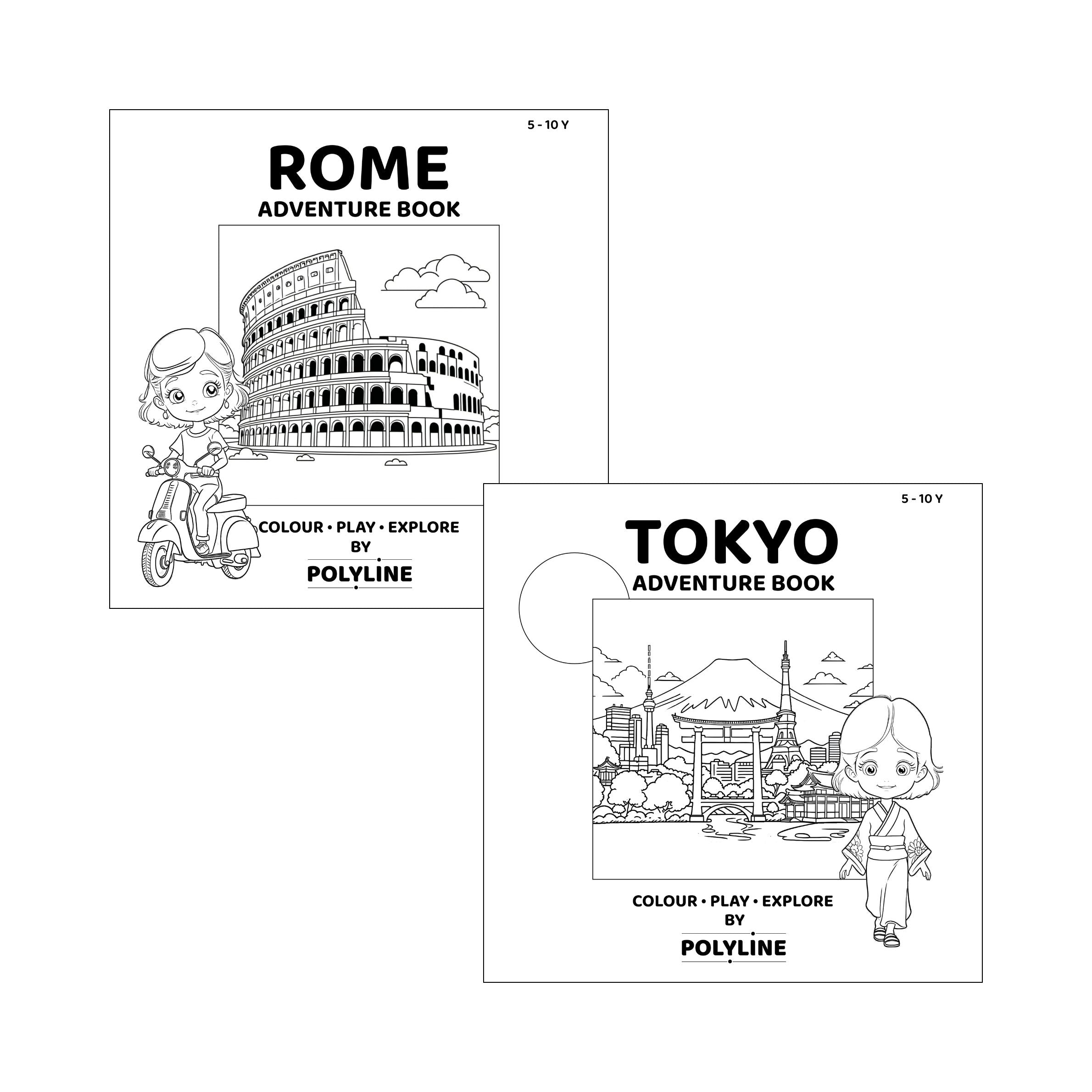 Tokyo + Rome Adventure Book · PDF Bundle